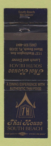 Matchbook Cover - Thai House South Beach Miami FL WEAR