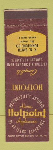 Matchbook Cover - Hotpoint Appliances PN Smith Furniture Mount Angel OR?