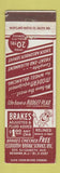 Matchbook Cover - Economy Brake Service Newark NJ