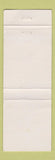 Matchbook Cover - The Clam Shell St Augustine FL WEAR