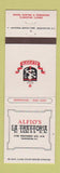 Matchbook Cover - Alfio's La Trattoria Washington DC