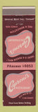 Matchbook Cover - Caproni's Restaurant  Cincinnati OH WEAR
