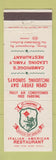 Matchbook Cover - Simeones Restaurant Ialian Cambridge MA