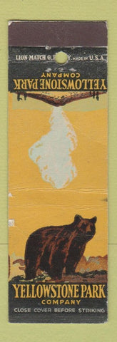 Matchbook Cover - Yellowstone Park Company WEAR
