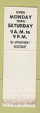 Matchbook Cover - Venus Beauty Salon New Orleans LA WEAR