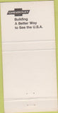 Matchbook Cover - Gilbert Brothers Chevrolet Montoursville PA 30 Strike