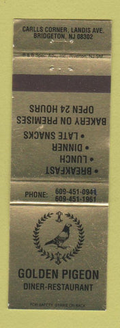 Matchbook Cover - Golden Pigeon Diner Restaurant Bridgeton NJ