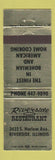 Matchbook Cover - Riverside Family Restaurant Riverside IL