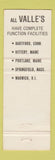Matchbook Cover - Valle's Steak House Kittery ME