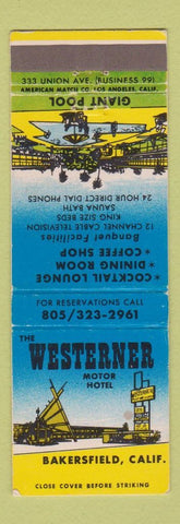 Matchbook Cover - Western Motor Hotel Bakersfield CA