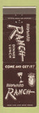 Matchbook Cover - Hayward Ranch Restaurant CA