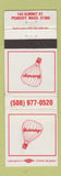 Matchbook Cover - Yesterdays Peabody MA WEAR