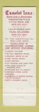 Matchbook Cover - Camelot Inns Little Rock AR Tulsa OK