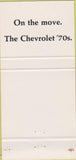 Matchbook Cover - Gilbert Brothers Chevrolet Montoursville PA 70's 30 Strike