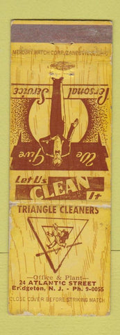 Matchbook Cover - Triangle Cleaners Bridgeton NJ WRON