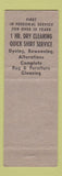 Matchbook Cover - Cascade Laundry Cleaners Klamath Falls OR