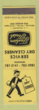 Matchbook Cover - Service Dry Cleaners Flint MI