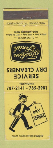 Matchbook Cover - Service Dry Cleaners Flint MI