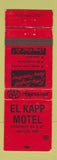 Matchbook Cover - El Kapp Motel Raton NM