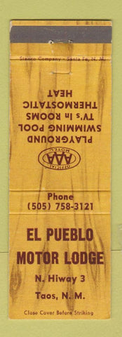 Matchbook Cover - El Pueblo Motor Lodge Taos NM