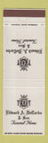 Matchbook Cover - Edward DeCarbo & Son Funeral Home New Castle PA