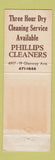 Matchbook Cover - Phillips Cleaners Cincinnati OH