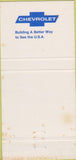 Matchbook Cover - Yetter Chevrolet Beavertown PA 30 Strike