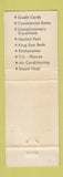 Matchbook Cover - Town Hosue Motel San Jose CA City Center Motel WEAR