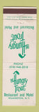 Matchbook Cover - The Hungry Trout Restaurant Motel Wilmington NY WEAR