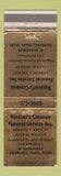 Matchbook Cover - Racicot's Comeau Funeral Home Haverhill MA WEAR