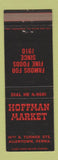 Matchbook Cover - Hoffman Market Allentown PA