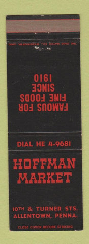 Matchbook Cover - Hoffman Market Allentown PA
