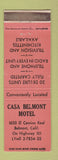 Matchbook Cover - Casa Belmont Motel Belmont CA WEAR