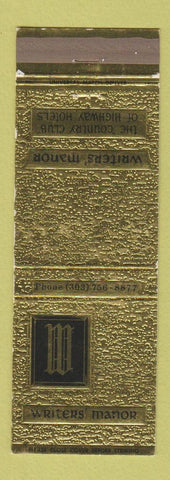 Matchbook Cover - Writer's Manor Denver Colorado