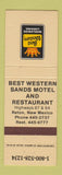 Matchbook Cover - Best Western Sands Motel Raton NM