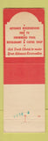 Matchbook Cover - Alamo Plaza Hotel courts Oklahoma City OK