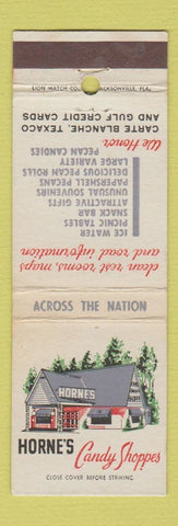 Matchbook Cover - Horne's Candy Shoppes CHAIN