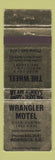 Matchbook Cover - Wrangler Motel Mobridge SD The Wheel WEAR