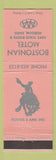 Matchbook Cover - Bostonian Motel Hudson OH