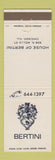 Matchbook Cover - House of Bertini Chicago IL