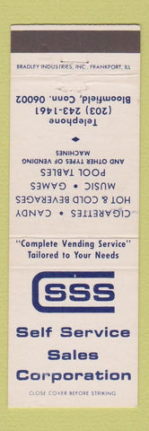 Matchbook Cover - Self Service Sales Corp Bloomfield CT vending