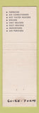 Matchbook Cover - Bryant Heating Air Conditioning Clarksburg WV