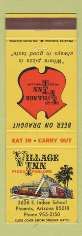Matchbook Cover - Village Inn Pizza Phoenix AZ