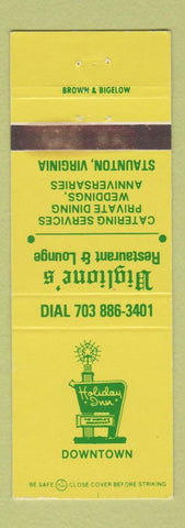 Matchbook Cover - Holiday Inn Staunton VA Viglione's WEAR