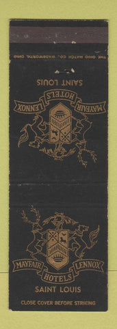 Matchbook Cover - Mayfair Lennox Hotels St Louis MO