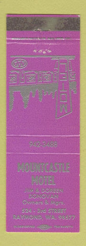 Matchbook Cover - Mountcastle Motel Raymond WA
