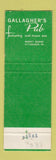 Matchbook Cover - Gallagher's Pub Pittsburgh PA