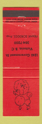 Matchbook Cover - Poodle Victoria BC