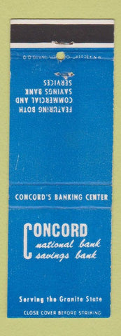 Matchbook Cover - Concord National Bank NH