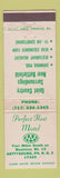 Matchbook Cover - Perfect Rest Motel Gettysburg PA WEAR